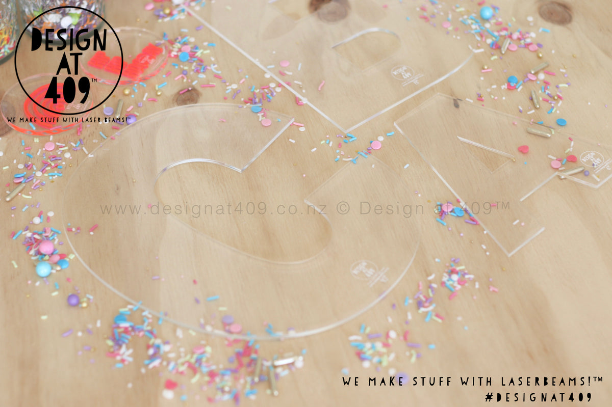 Acrylic 10" Letter Template Design at 409