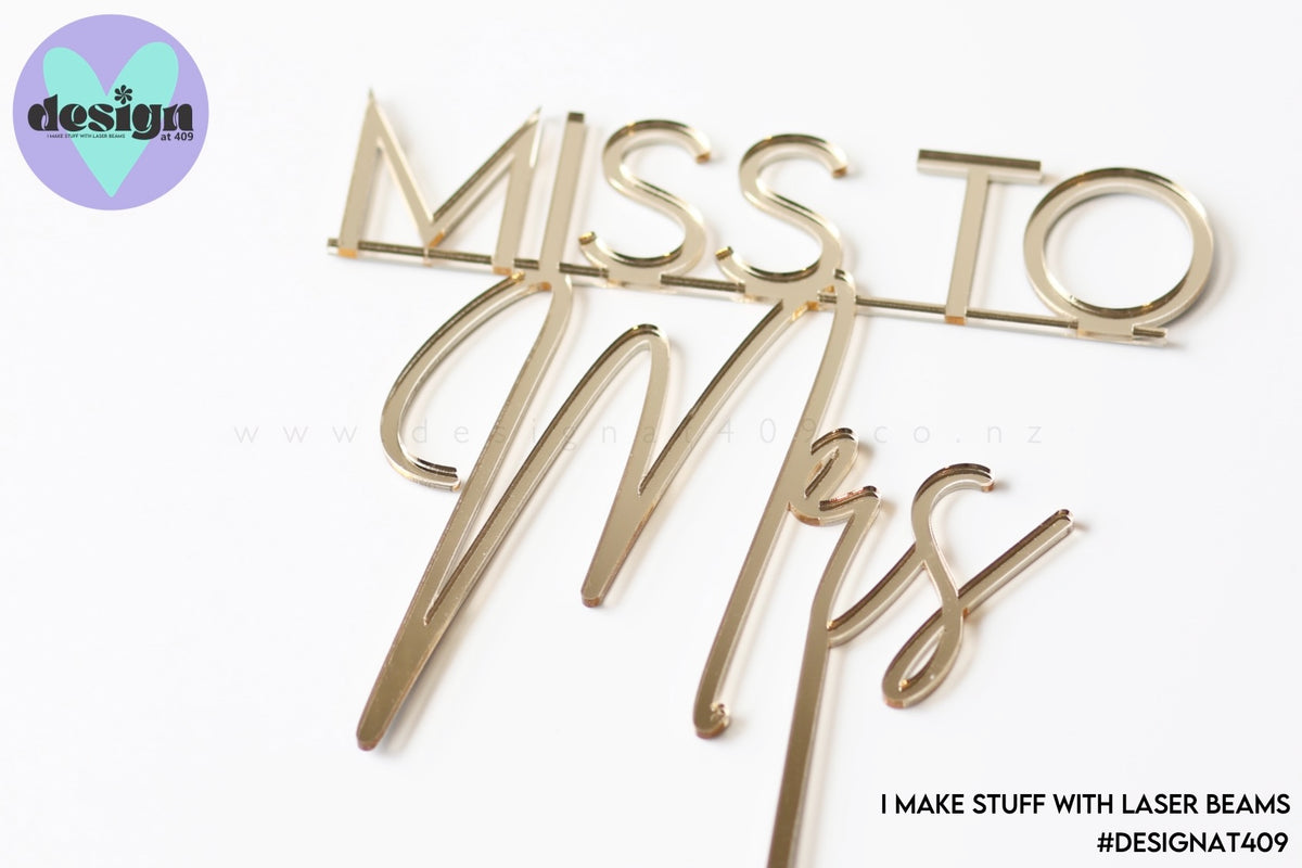 Single Layer Cake Topper – Design at 409