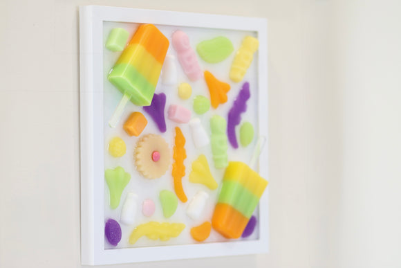 Sweet As Framed Resin Lolly Art (Free Shipping)