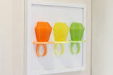 Large Ring Pops Framed Resin Lolly Art (Free Shipping)