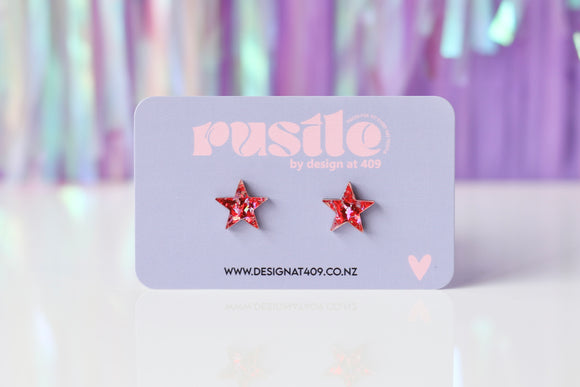 Star Earrings - Valentine Sparkle