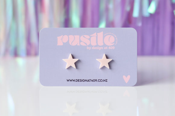 Star Earrings - Blush Pink