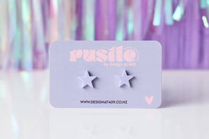 Star Earrings - Pastel Lilac