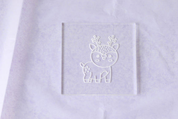 Cute Deer Raised Acrylic Stamp