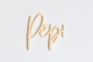 Pēpi Cupcake Cake Word