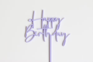 Happy Birthday Mini Cake Topper