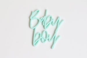 Baby Boy Cupcake Cake Word