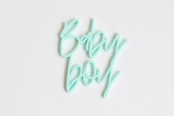 Baby Boy Cupcake Cake Word