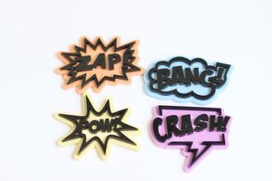 Comic Book Sayings Layered Charm (sold individually)