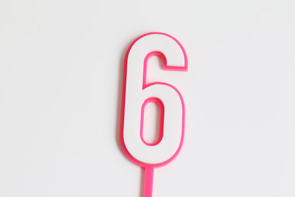 6 Layered Number Topper