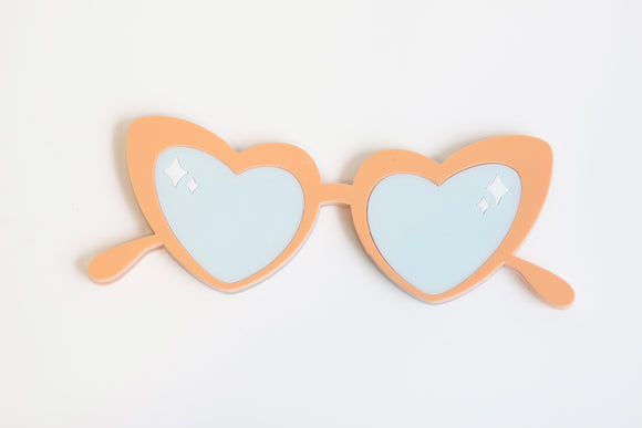 Heart Glasses Charm