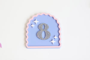 5 Wave Arch Cake Deco/Charm