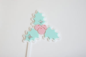 Holly Layered Cake Topper