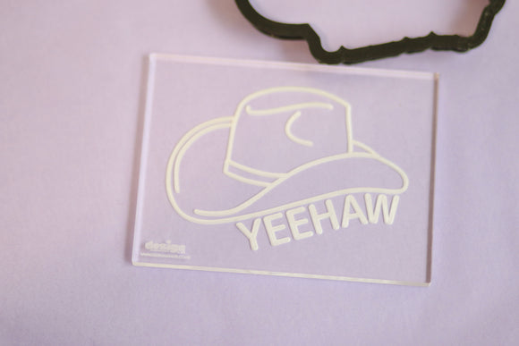 YeeHaw Hat Stamp With Cutter