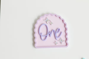 One Wave Arch Cake Deco/Charm