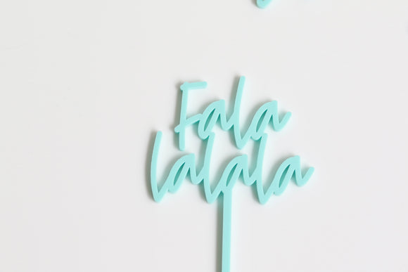 Mini Falalalala Cake Topper