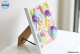 Sweet As Framed Resin Lolly Art - Pastel (Free Shipping)