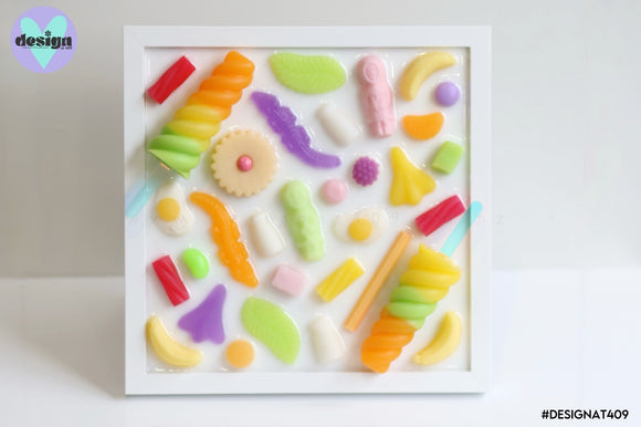 Sweet As Framed Resin Lolly Art (Free Shipping)