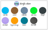 Triple Layer Custom Bag Tag (more colour & font choices)