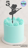Custom Age Ballerina Cake Topper (other colour choices available)