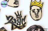 Biggie 2Pac Snoop Theme Layered Cake Charms