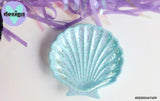Blue Glitter Shell Trinket Dish