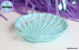 Blue Glitter Shell Trinket Dish