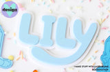 Bluey Themed Layered Cake Name / Charms (Sold Individually)