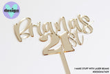 Custom Name And Age Cake Topper (colour options available)