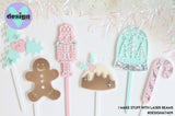 Christmas Layered Cake Charms Or Cake Toppers