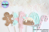 Christmas Layered Cake Charms Or Cake Toppers