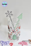 Christmas Themed Acrylic Drink Stirrers (Sold Individually)