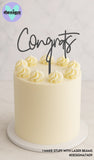 Congrats Cake Topper (other colour choices available)