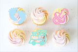 Baby Themed Acrylic Cut Out Cupcake Topper
