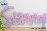 Custom Layered Wall or Door Name 30cm Long