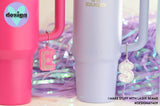 Custom Initial Tumbler Tag (Colour Options)