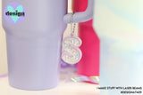 Custom Initial Tumbler Tag (Colour Options)