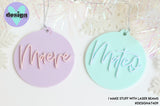 Custom Name Bauble Christmas Tree Decoration