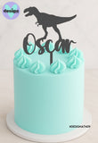 Custom Name Dino Cake Topper (other colour choices available)