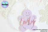 Gingerbread Custom Name Christmas Tree Decoration