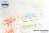 Custom Name Layered Tag (Colour Options)