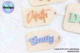 Custom Name Layered Tag (Colour Options)