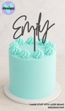 Custom Single Name Cake Topper (other colour choices available)