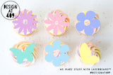 Flowers & Butterflies Acrylic Cut Out Cupcake Topper