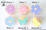 Flowers & Butterflies Acrylic Cut Out Cupcake Topper