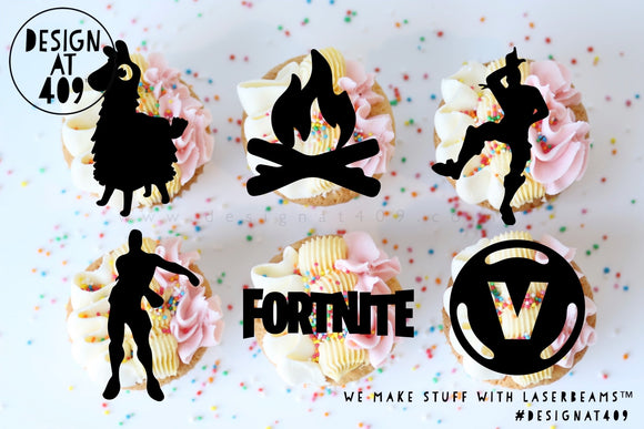 Gaming Acrylic Cut Out Cupcake Topper