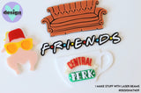 Friends Theme Layered Cake Charms
