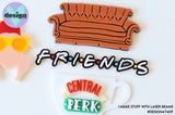 Friends Theme Layered Cake Charms