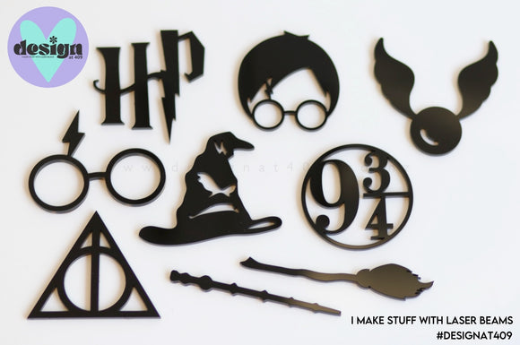 HP Theme Cut Out Cupcake Topper
