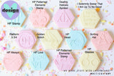 HP Raised Acrylic Fondant Stamp (sold individually)